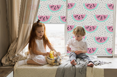Blackout roller blind for window Watermelon