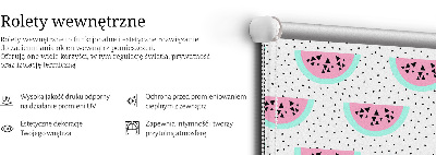 Blackout roller blind for window Watermelon