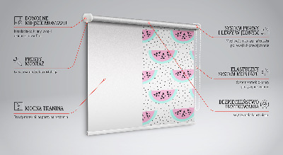 Blackout roller blind for window Watermelon