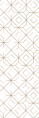 Fabric roller blind for window Brown pattern