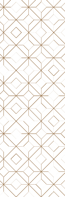 Fabric roller blind for window Brown pattern
