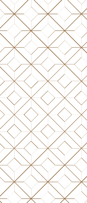 Fabric roller blind for window Brown pattern
