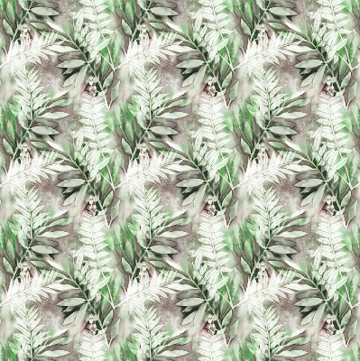 Fabric roller blind for window Shiny leaves