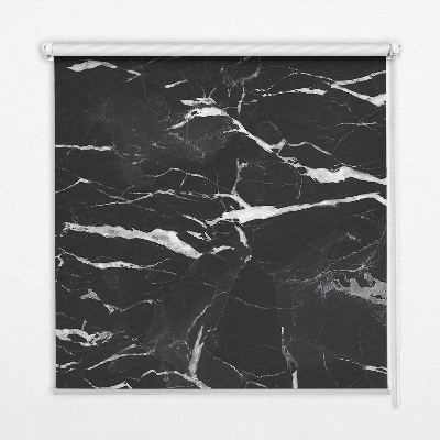Blackout roller blind Black marble