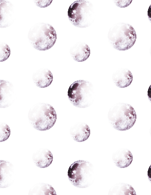 Blackout roller blind for window Gray planets