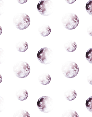 Blackout roller blind for window Gray planets