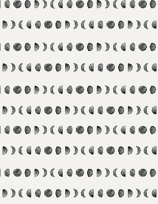 Fabric roller blind for window Moon phases