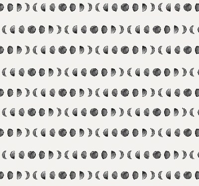 Fabric roller blind for window Moon phases