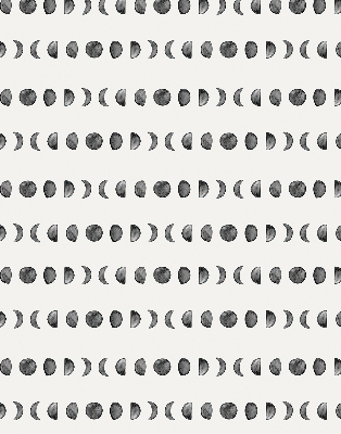 Fabric roller blind for window Moon phases