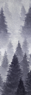 Blackout roller blind Misty forest