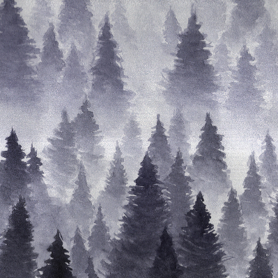 Blackout roller blind Misty forest