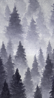 Blackout roller blind Misty forest