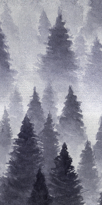 Blackout roller blind Misty forest