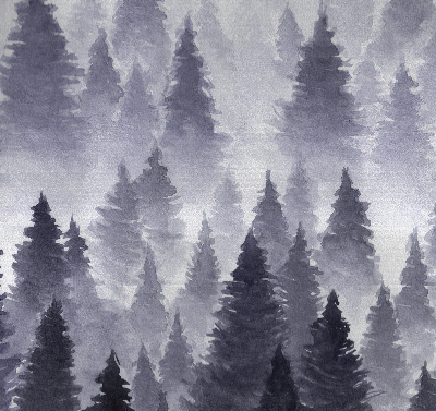 Blackout roller blind Misty forest