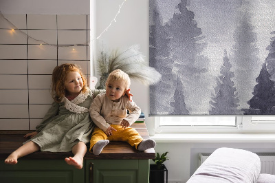 Blackout roller blind Misty forest