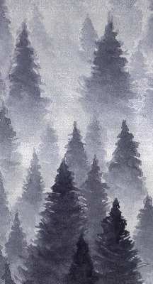 Blackout roller blind Misty forest