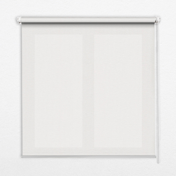 Fabric roller blind for window White