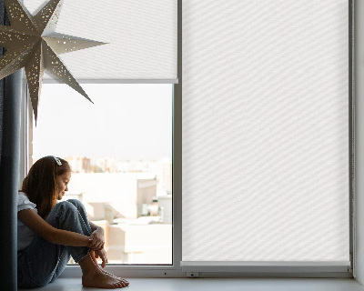 Fabric roller blind for window White