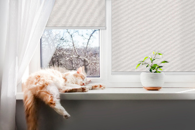 Fabric roller blind for window White