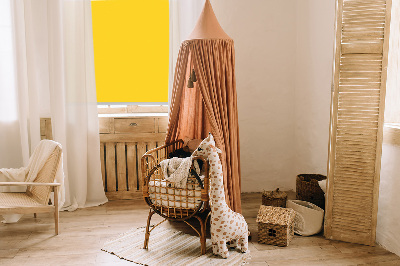 Fabric roller blind for window Bright orange