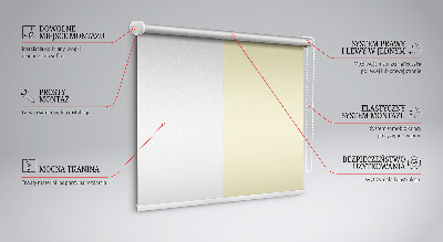 Blackout roller blind Light yellow
