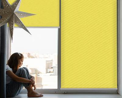 Blackout roller blind for window Yellow