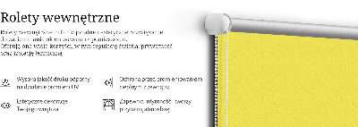Blackout roller blind for window Yellow