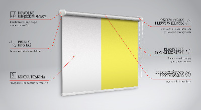 Blackout roller blind for window Yellow
