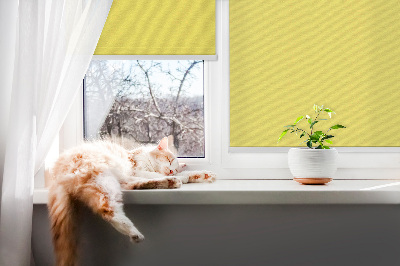 Blackout roller blind for window Yellow