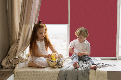 Blackout roller blind Dark red