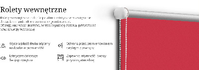 Blackout roller blind for window Red