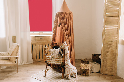 Blackout roller blind for window Red