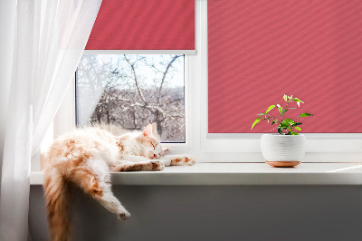 Blackout roller blind for window Red