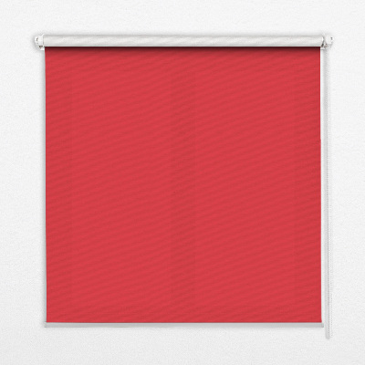 Fabric roller blind for window Red