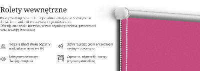 Blackout roller blind for window Pink