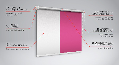 Blackout roller blind for window Pink