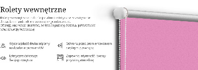 Blackout roller blind for window Pink