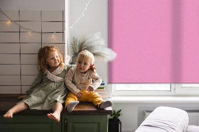 Blackout roller blind for window Pink