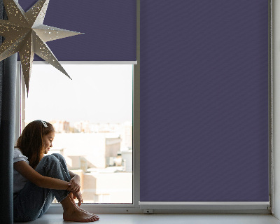 Fabric roller blind for window Dark purple