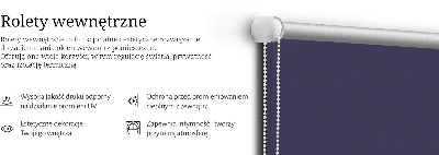 Fabric roller blind for window Dark purple