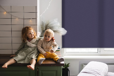 Fabric roller blind for window Dark purple