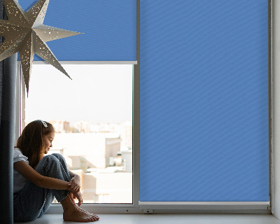 Blackout roller blind for window Blue