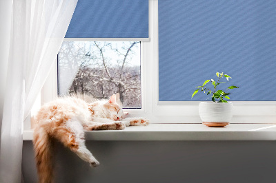 Blackout roller blind for window Blue