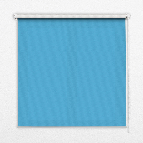 Fabric roller blind for window Blue