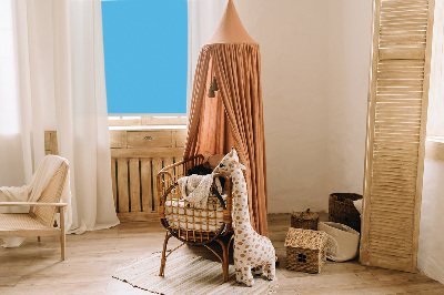 Fabric roller blind for window Blue