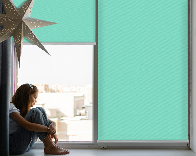 Blackout roller blind for window Turquoise