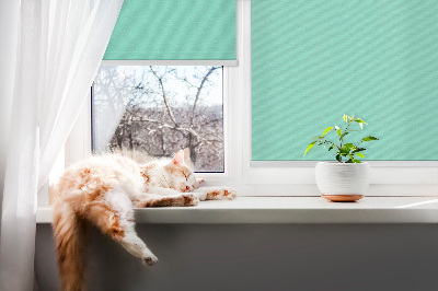 Blackout roller blind for window Turquoise