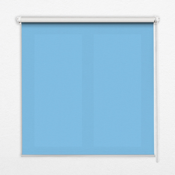 Fabric roller blind for window Blue