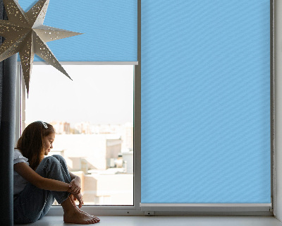 Fabric roller blind for window Blue