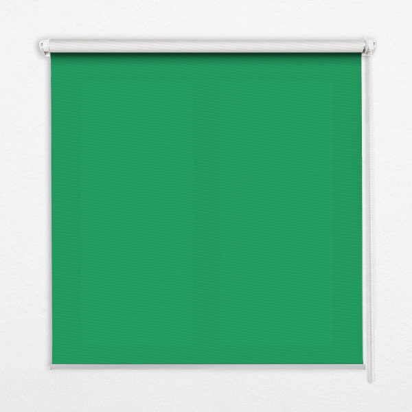 Fabric roller blind for window Green